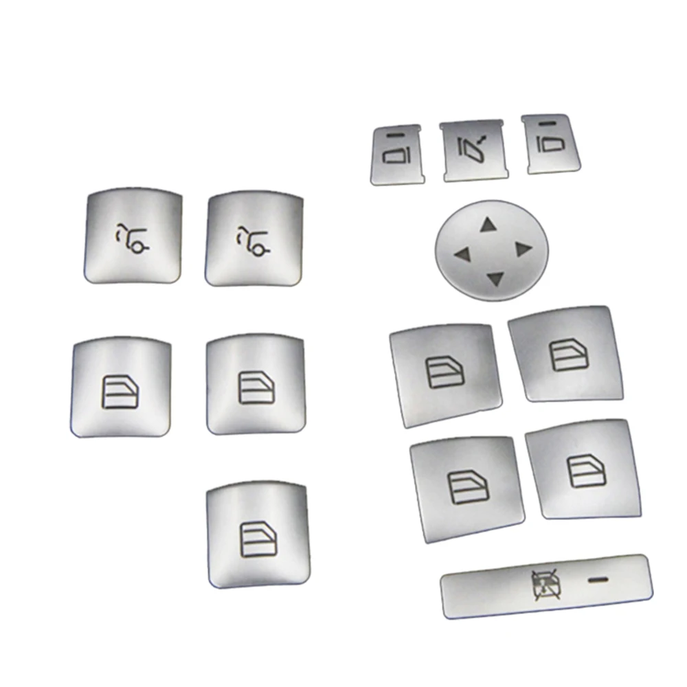 

Window Glass Lift Button Trim Cover Sticker Interior Accessories New For Mercedes Benz A B C W204 E W212 GLA CLA GLK GLE Class