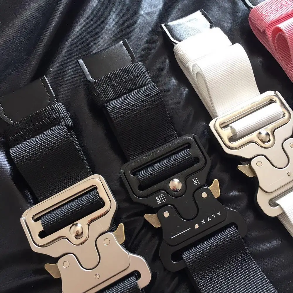 

Alyx Rollercoaster Belt 45cm Streetwear Safelty belt Men Women high quality Metal Functional buckle Waistwand 1017 ALYX 9SM