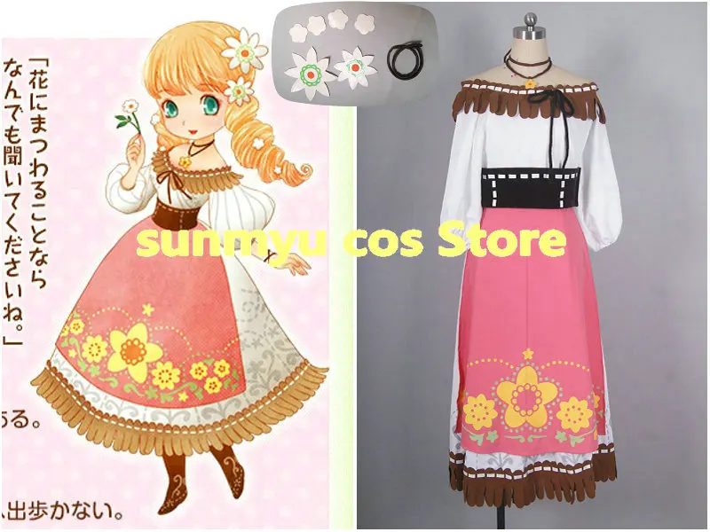 

Костюм для косплея Story of Seasons, размер на заказ, Хэллоуин, оптовая продажа