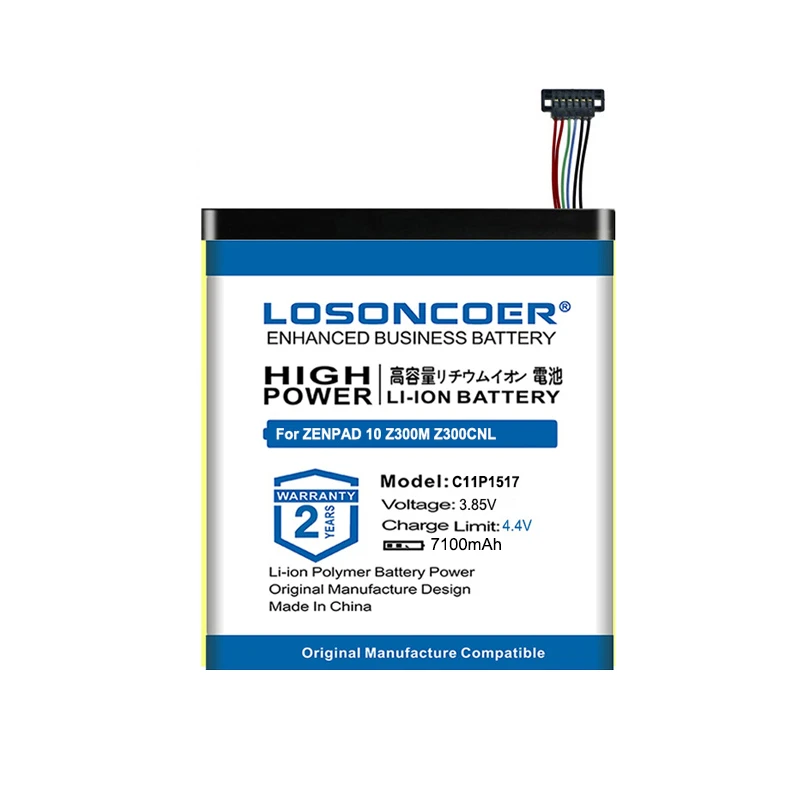 Аккумулятор LOSONCOER 7100 мАч C11P1517 для ASUS ZENPAD 10 Z300M Z300CNL 6B P00C |