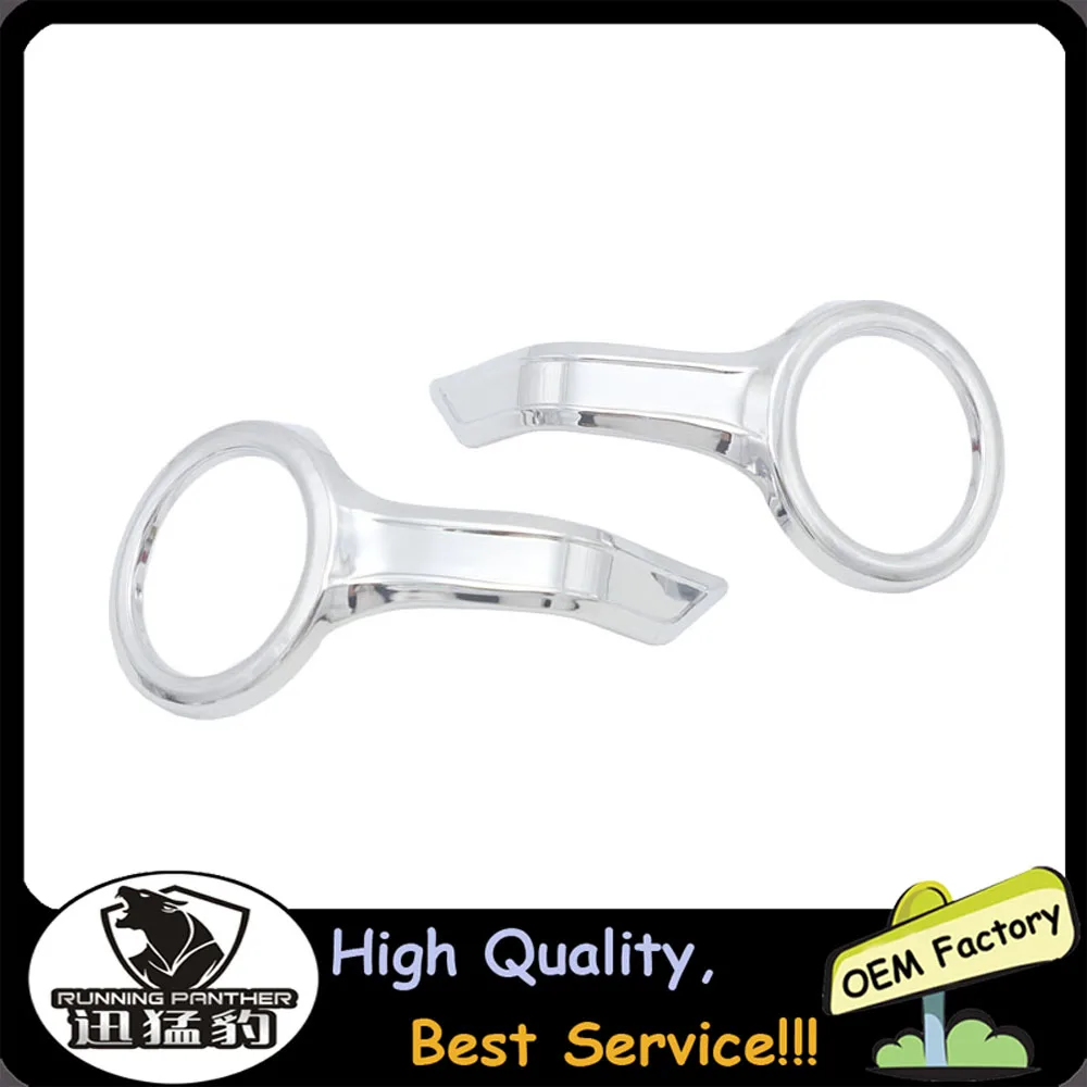 

Motorcycle Accessories Chrome Fog Light Trim Rings Case for HONDA Goldwing GL1800 2018-2020
