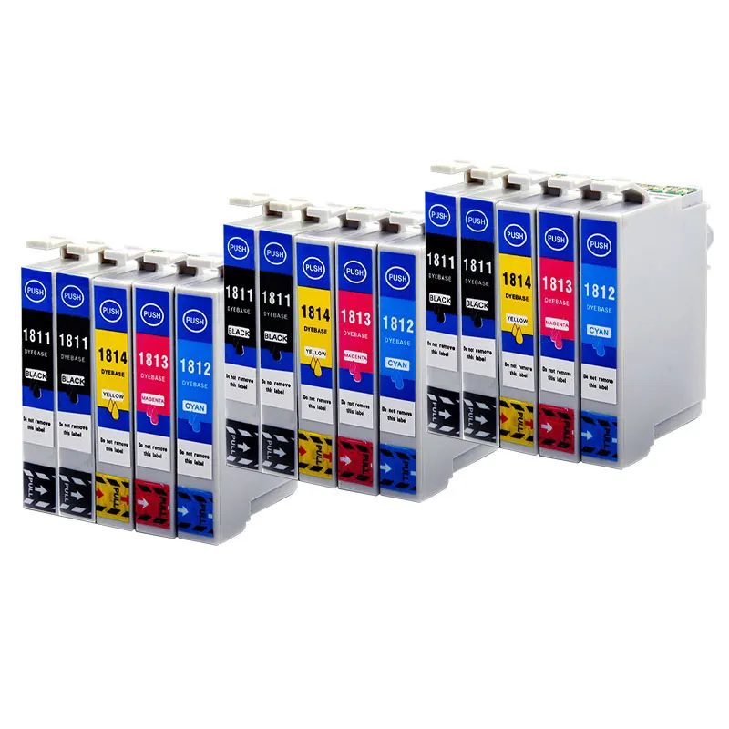 

Compatible 18XL T1811-T1814 Ink Full of ink Cartridge for Epson XP-202 XP-205 XP-212 XP-30 XP-302 XP-305 XP-402 XP-405 Printer