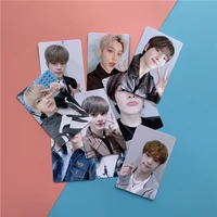 9 pcsset kpop stray kids bang chan lee know hwang hyun jin cute scissors hand refill gesture photo mixtape elk small card