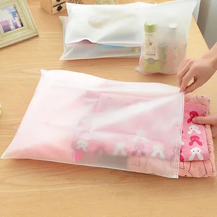 

Dull Polish Ziplock Bag Travel Clothes Storage Bag Dustproof Makeup Organizing Folders Waterproof Zipper Envelope Bag