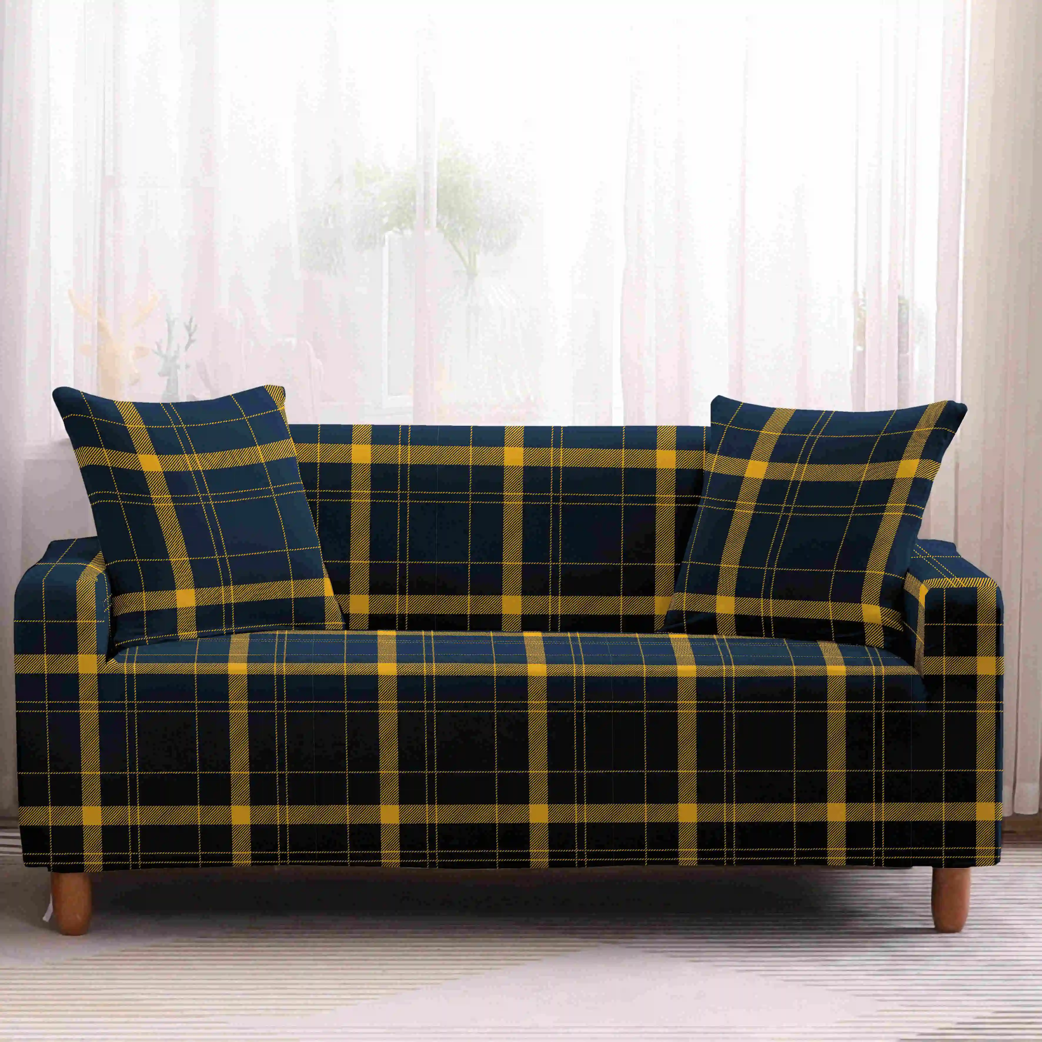 Домашний чехол для дивана с геометрическим рисунком эластичный 1/2/3/4 защитный