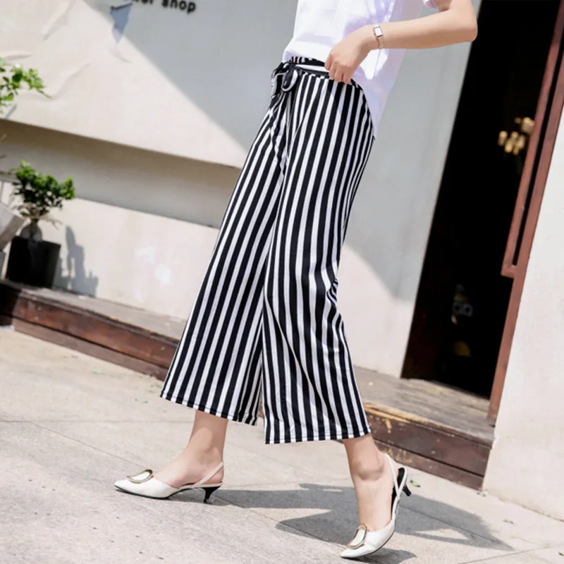 2019 летние новые джокер Повседневные Брюки Корейская версия высокой талии