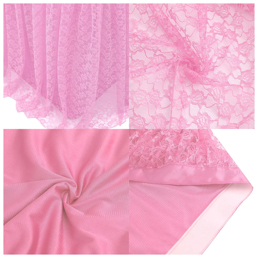 2 Слои кружевное платье современный дизайн Юбка для стола Свадебные украшения Baby