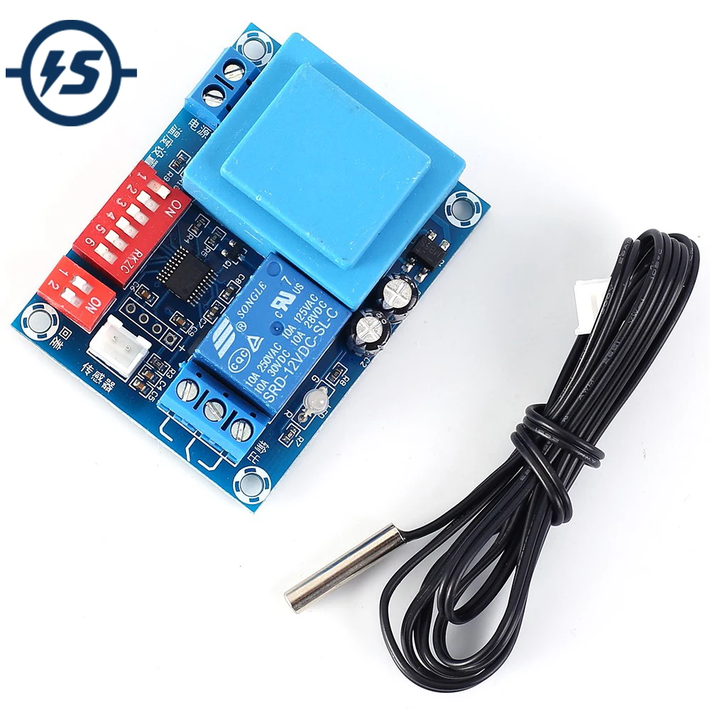 Adjustable Temperature Controller AC 220V NTC Sensor -25-100 Celsuis Switch Control | Электронные компоненты и