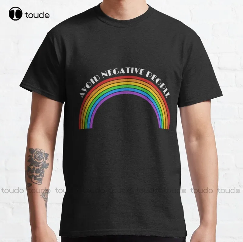 

New Avoid Negative People 6 Classic T-Shirt Goth Shirt Cotton Unisex Tee Shirt