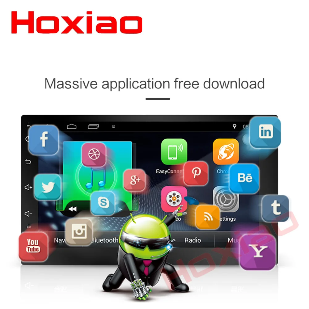 7 ''один din автомобильный мультимедийный плеер Android OS четырехъядерный 1din радио