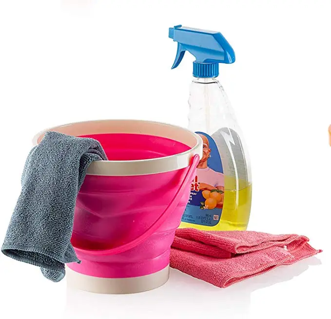 Многофункциональные складные ведра объемом 5 л для автомобиля пляжа кемпинга