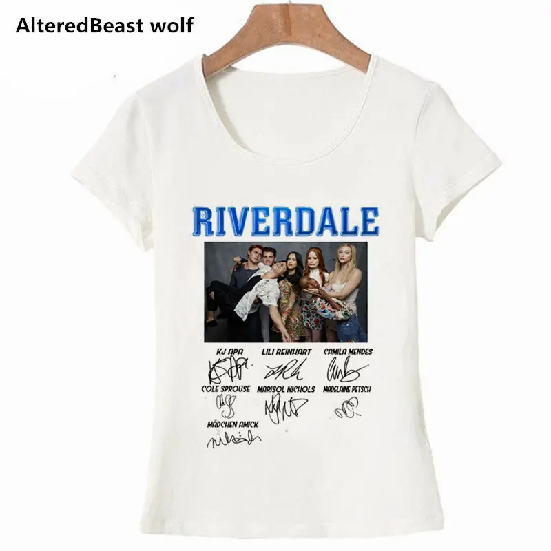 Женская футболка с принтом ривердейл Повседневная Уличная коротким рукавом и