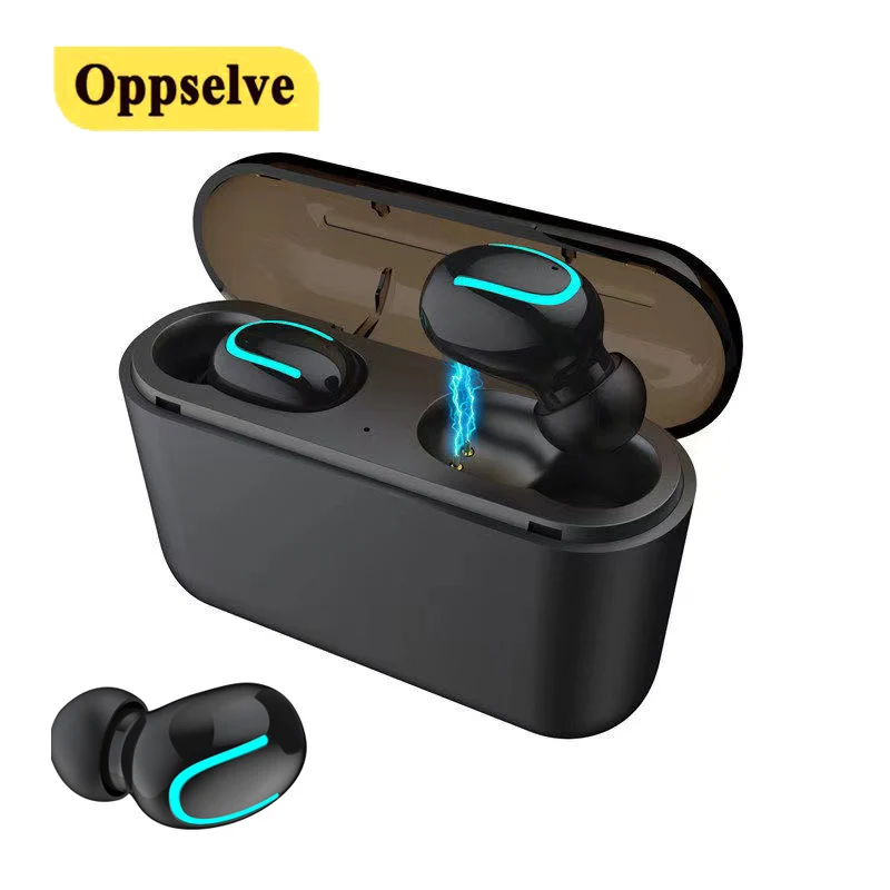 

TWS беспроводные наушники Bluetooth 5,0, наушники, автоматическая настройка, спортивная водонепроницаемая гарнитура с микрофоном для сотового тел...