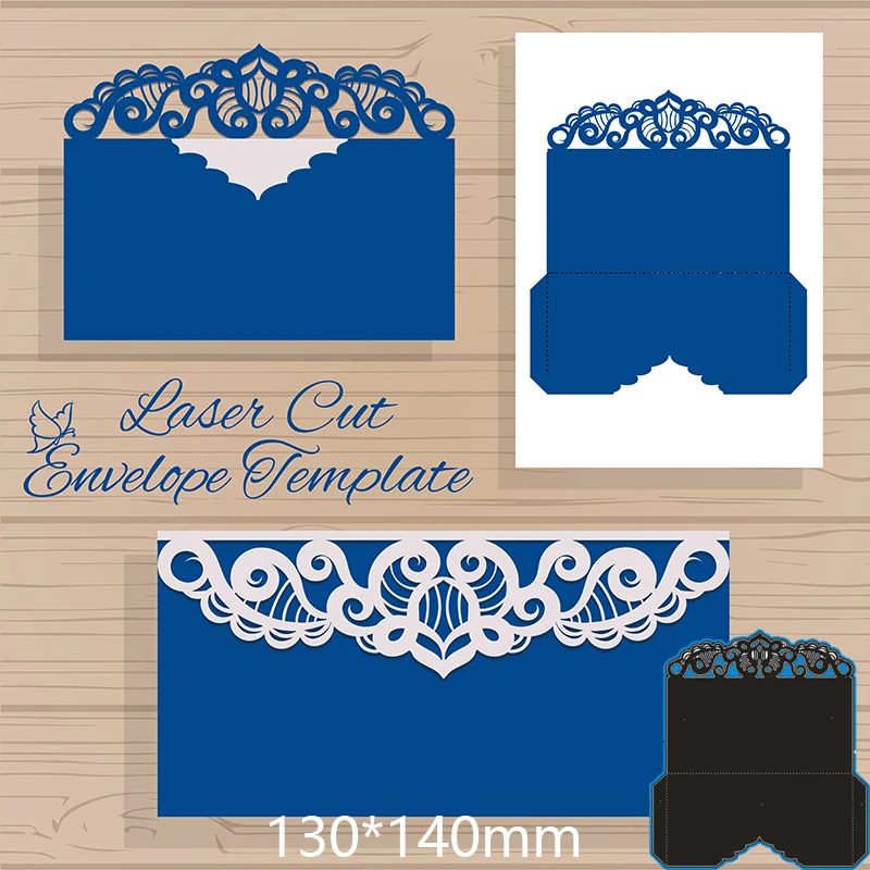 

Metal Cutting Dies lace greeting card new for decor card DIY Scrapbooking stencil Paper Album template Dies 130*140mm