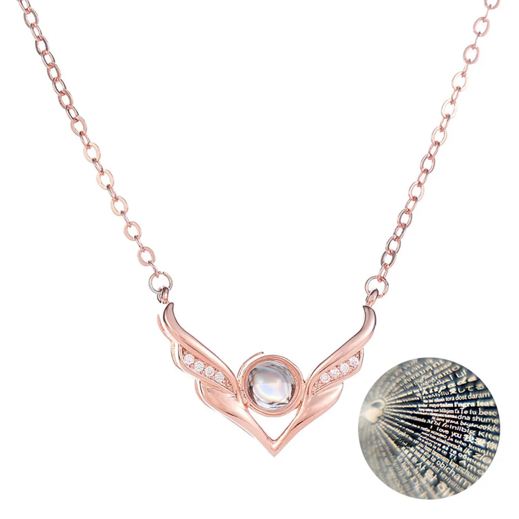 2020 горячая Распродажа Настоящее ожерелье с проекцией памяти новинка 100 языков I