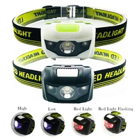 mini led headlamp 3 aaa battery headlight frontal flashlight torch lamp frontale for outdoor running fishing camping lighting