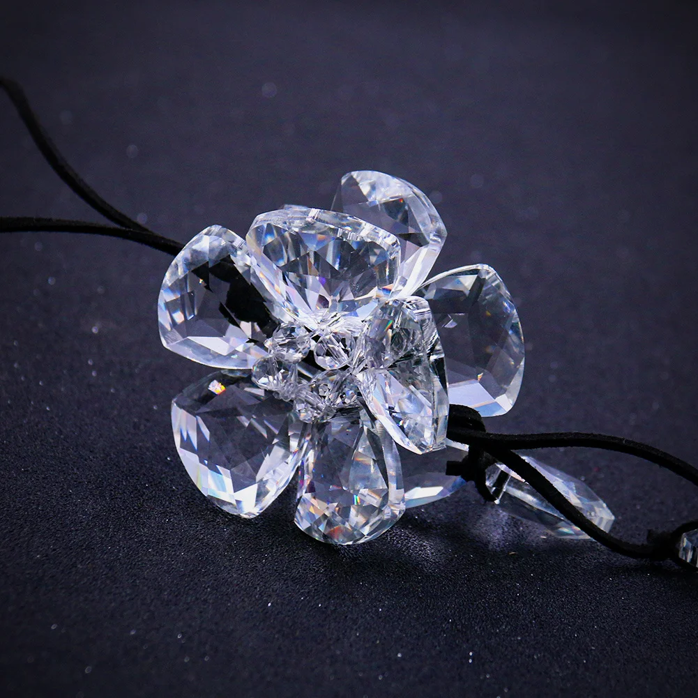 3D цветок кристалл автомобиль кулон счастливое висячие орнамент стеклянные