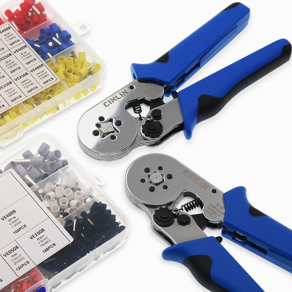 Обжимные плоскогубцы и клеммы минимальный Диапазон обжима 0 08 мм изысканная