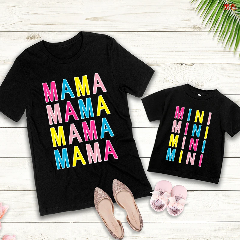 I Love Mama с принтом летнее платье размера плюс женская футболка модная одежда для