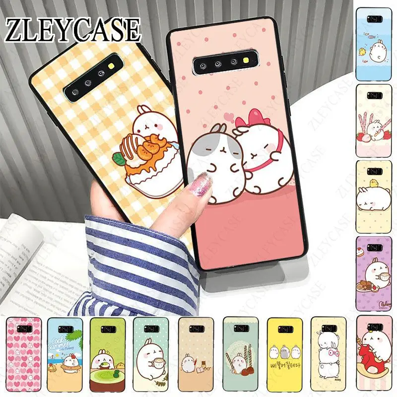 Kawaii коробка картофель кроликов Molang мягкий чехол для телефона с изображением