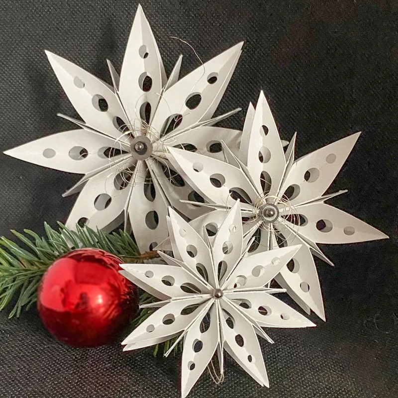 

3D Folded Star Serial Craft Metal Cutting Die Stencils Template For Scrapbooking Paper Album Cards Gift Decor Knife Die Cut New