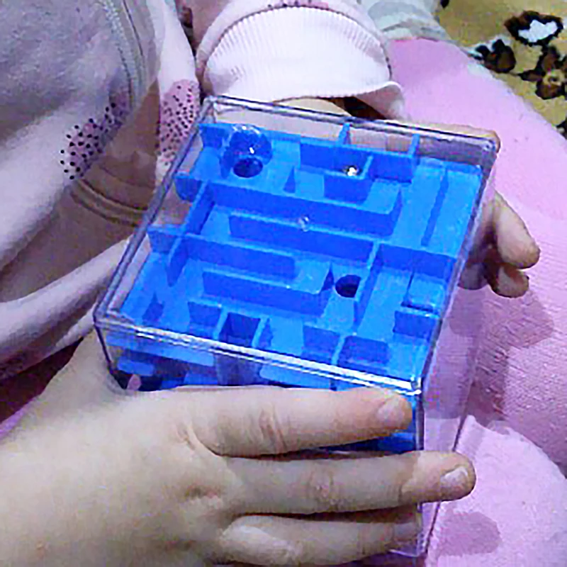 3D лабиринт куб игрушка игра для детей от 1 до 3 металлический шар образовательная