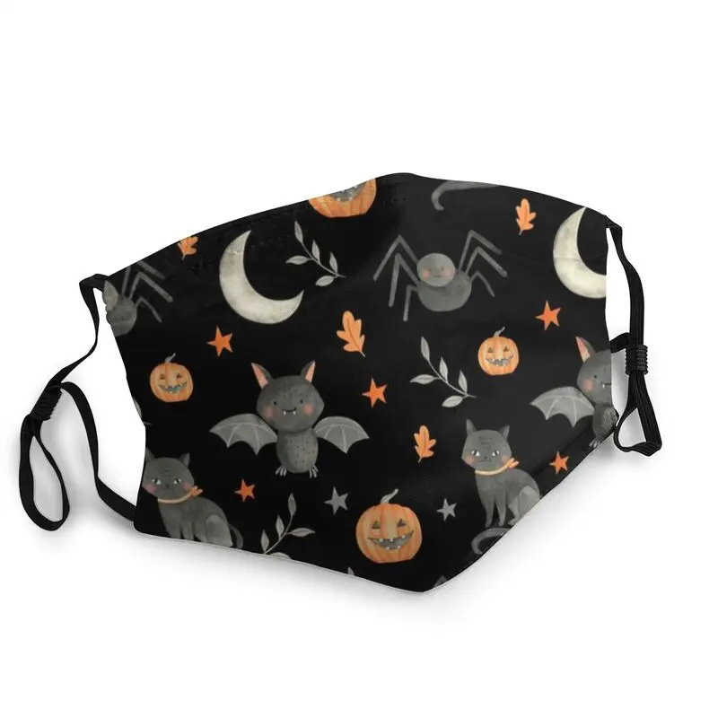 

Halloween Party Face Mask Unisex Adult Anti Dust Funny Pumpkin Mask Protection Cover Respirator Reusable Mouth Muffle