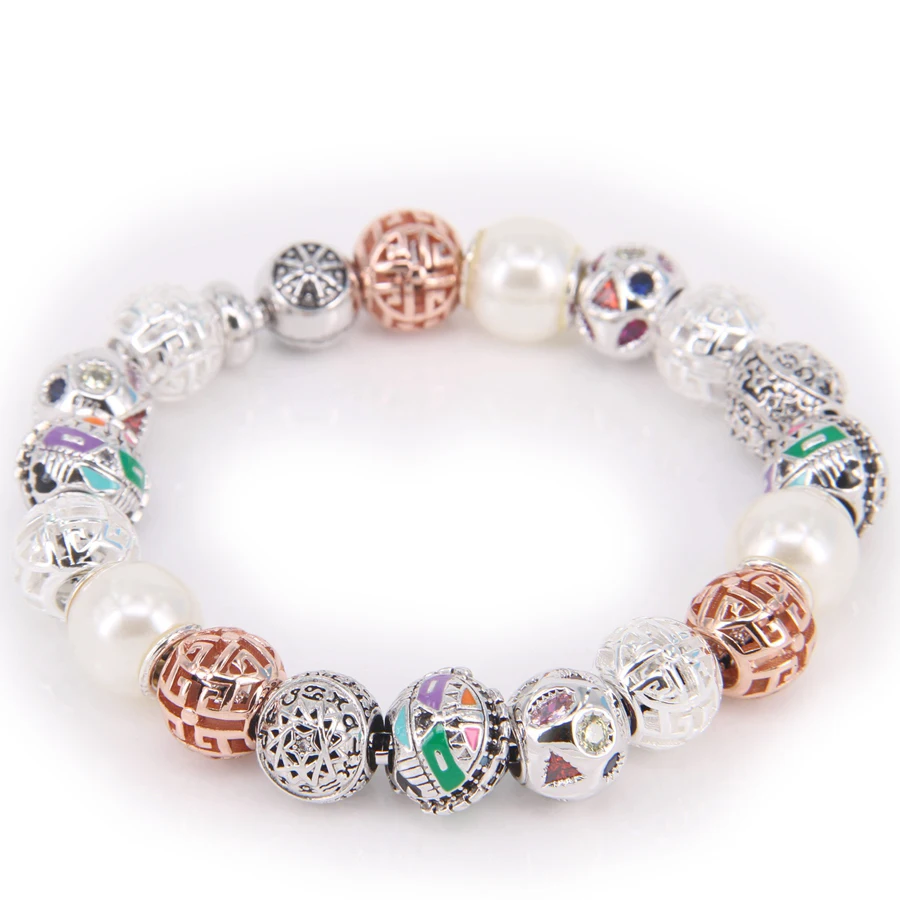 Браслет Hemiston TS с символом солнца голубые бусины в виде черепа браслет из кармы