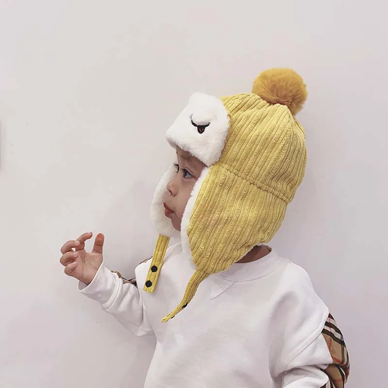 Doitbest шапка-бомбер для маленьких мальчиков Зимняя Детская меховая шапка