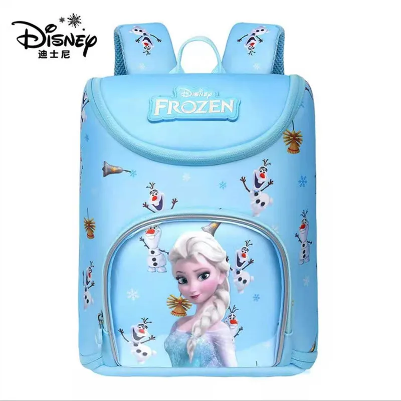 Disney Frozen School Bags For Girls Primary Student Shoulder Orthopedic Backpack Kindergarten Grade 1-3 Elas Anna Gifts Mochilas