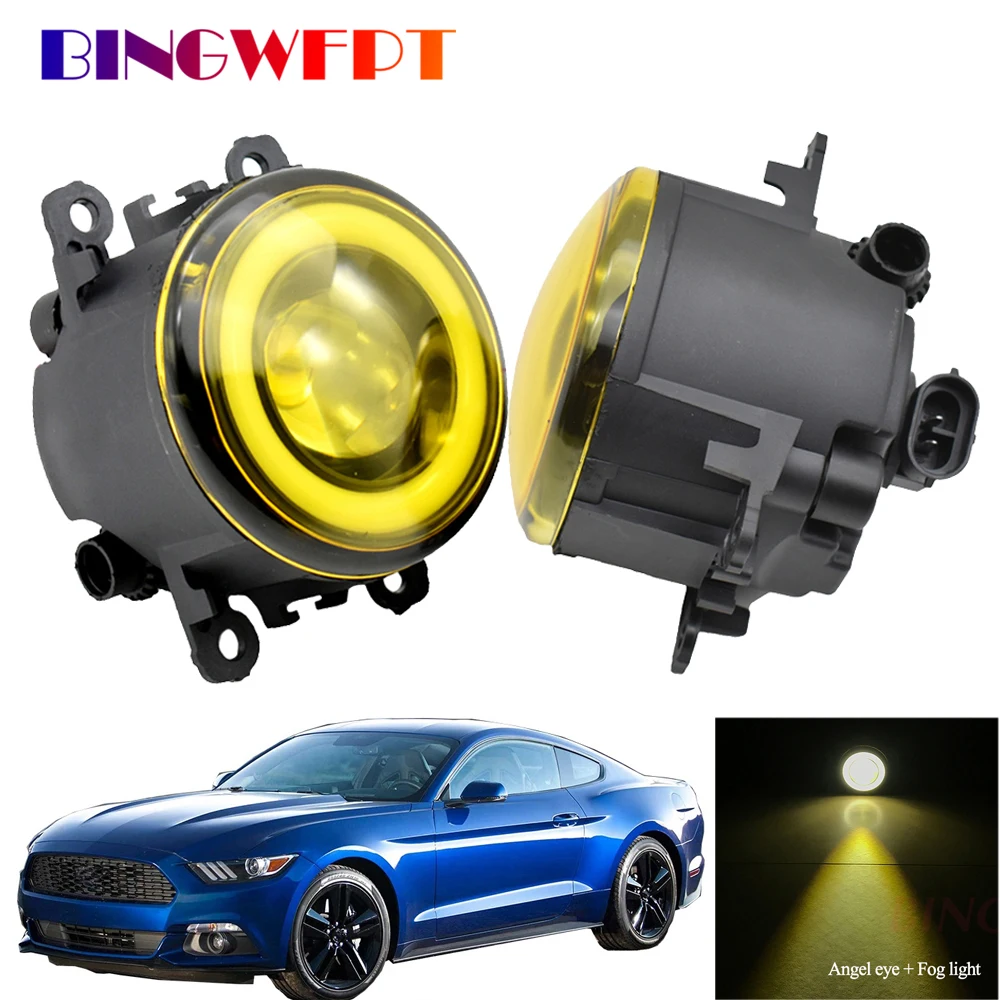 

Для Ford Mustang 2005 2006 2007 2008 2009 2010 2011 2012 2013 автомобильный Стайлинг светодиодный ные Противотуманные фары Angel Eye DRL