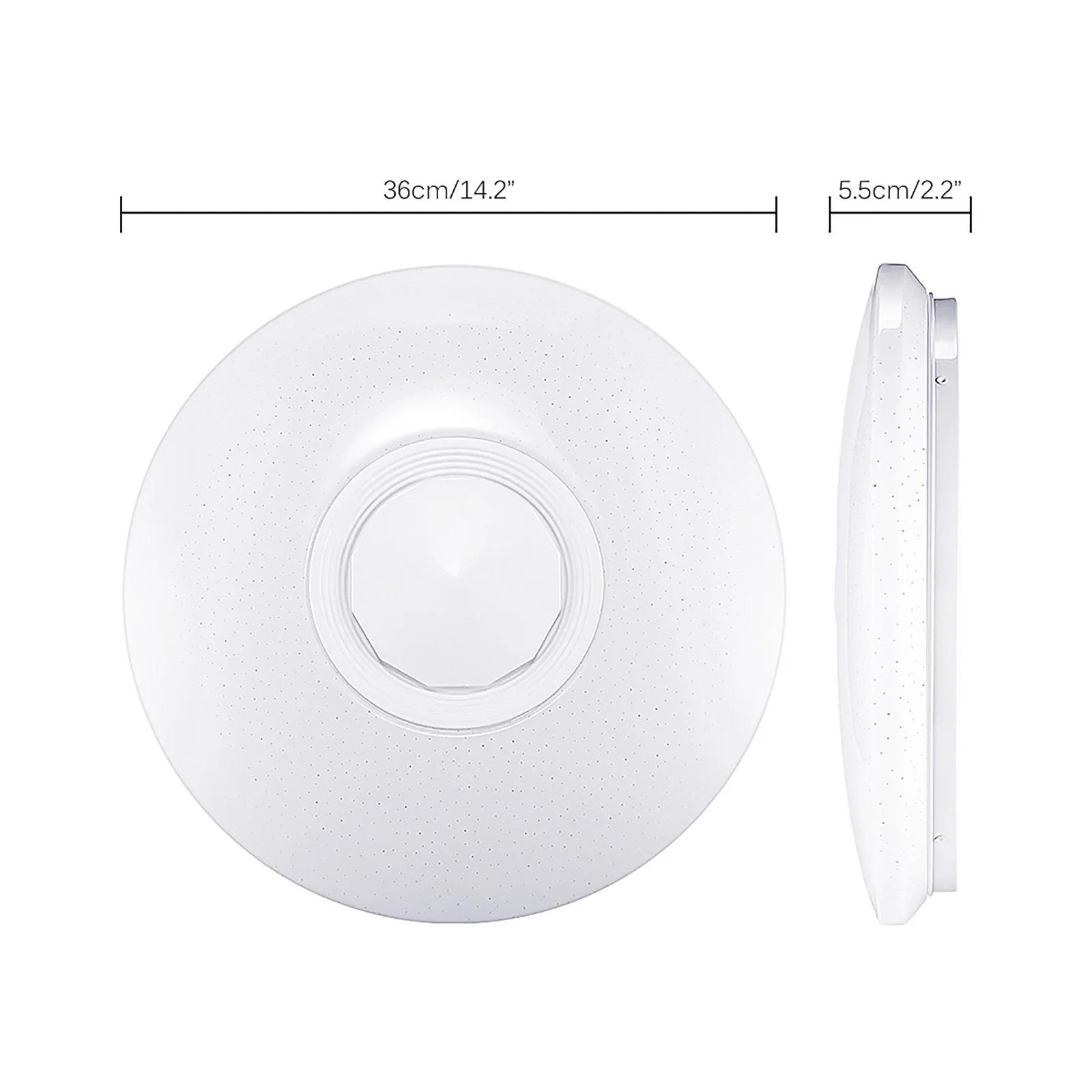

Modern LED Ceiling Lamp RGB APP Dimmable Bluetooth Speaker Music Ceiling Light 36W 60W Light Fixture For Bedroom Living Room