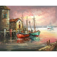 gatyztory paint by numbers for adults children landscape boat picture paint diy handpainted oil painting home decor accessories