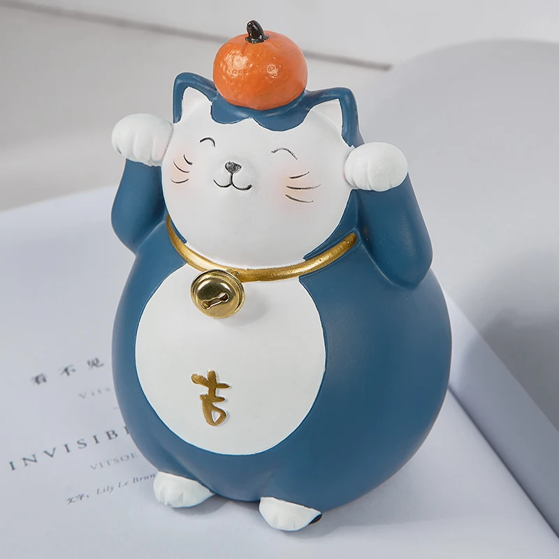 Аксессуары для украшения дома Манеки Неко кошка миниатюрная Статуэтка Статуя