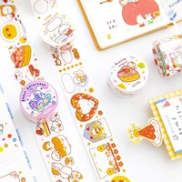 6pcslot soft sweet paradise series sticker diy decorative tape special oil paper masking tape washi tape
