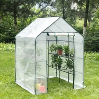 polythene greenhouse 143x143x195 cm pe semi transparent tomato greenhouse tarpaulin waterproof weatherproof garden plant house