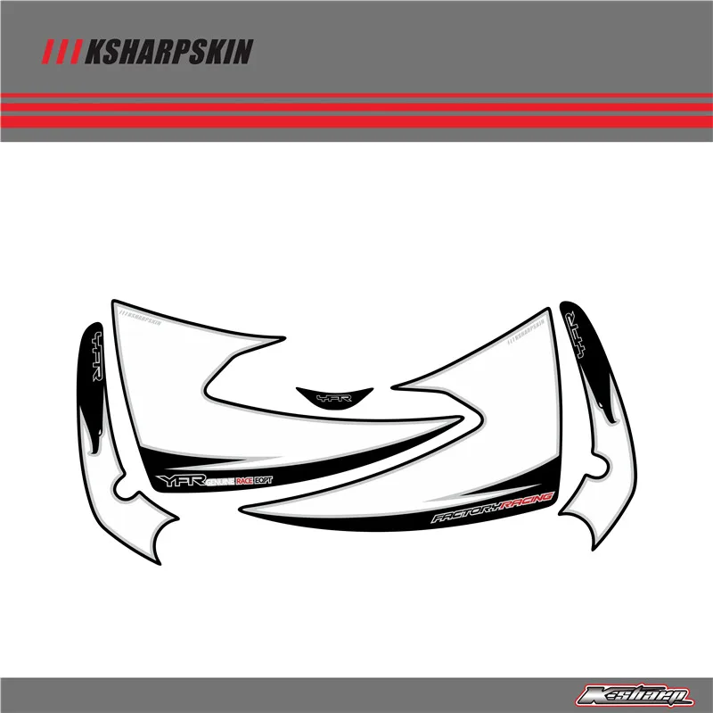 

Front Fairing Motor Number Board 3D Gel Protector for YAMAHA YZF 600 1996-2003