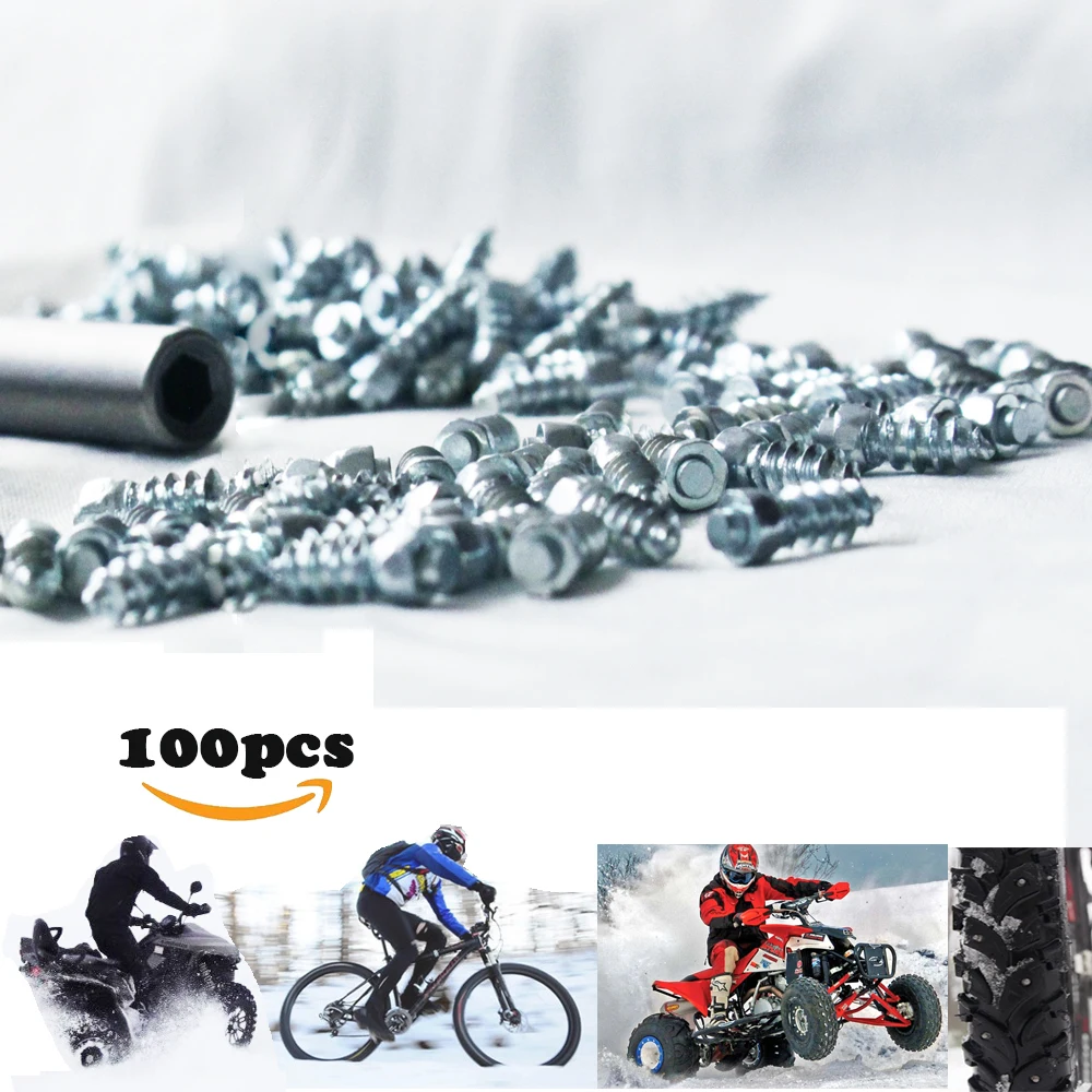100 шт. 12 мм шпильки для автомобильных шин M4 винты снега колеса Pernos de Tornillo ATV