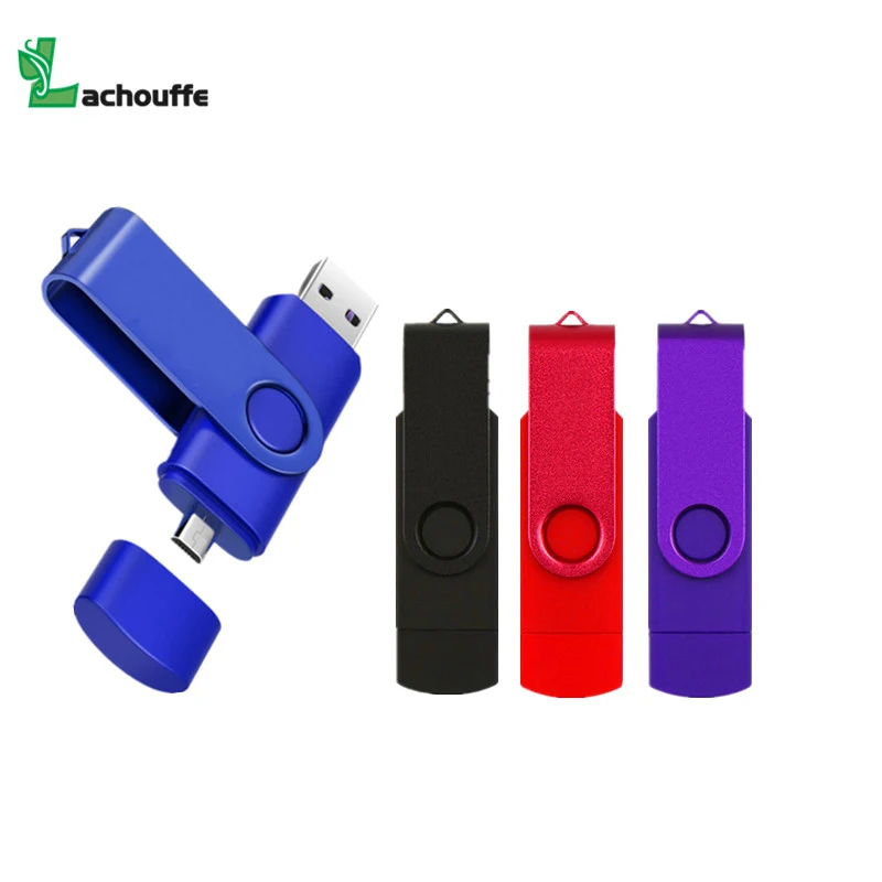Usb флеш накопитель 2 в 1 otg 4 128 ГБ|USB флэш-накопители| |