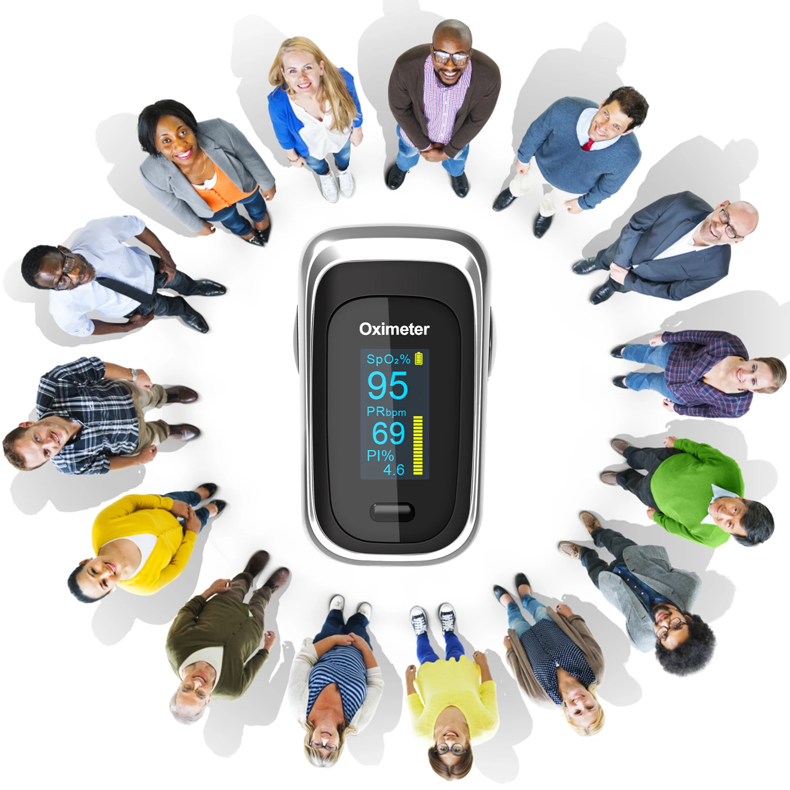 

OLED Fingertip Pulse Oximeter Oximetro De Dedo SPO2 PR PI RR Blood Oxygen Saturation Monitor Digital Finger Pulsioximetro