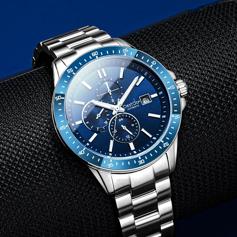 Мужские часы Топ бренд Роскошные автоматические механические мужские полностью