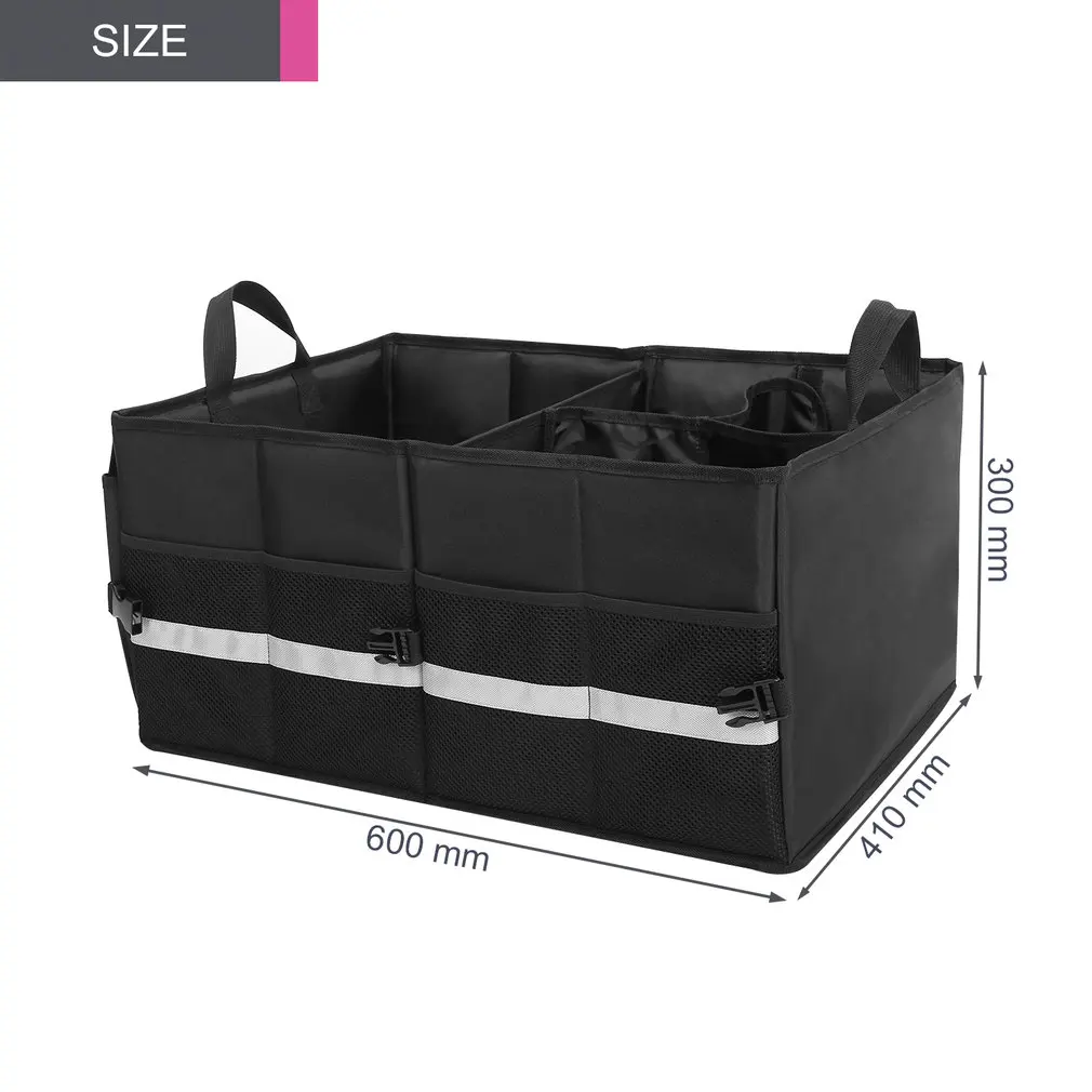 

OUTAD Thick Sturdy Foldable Large Capacity Moistureproof Non-slip Multifunction Storage Box Trunk Organizer For Car Truck Van