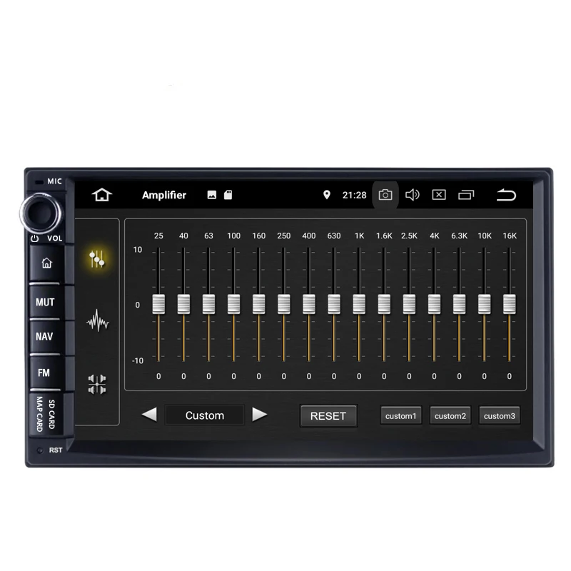 Универсальный Автомобильный мультимедийный плеер 7 дюймов 2 Din Android 10 радио PX6 4 Гб +