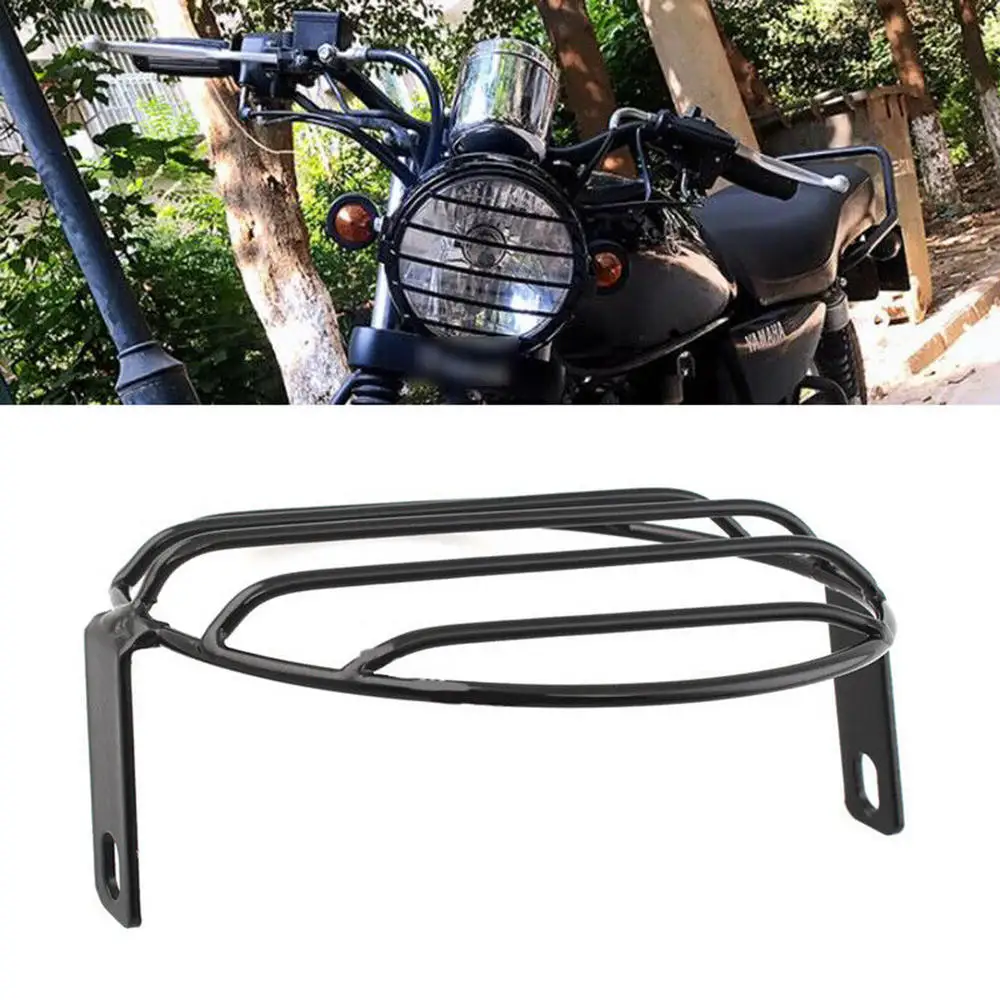 Передняя фара для мотоцикла скутера 5 75 дюйма сетчатый гриль ретро защитный