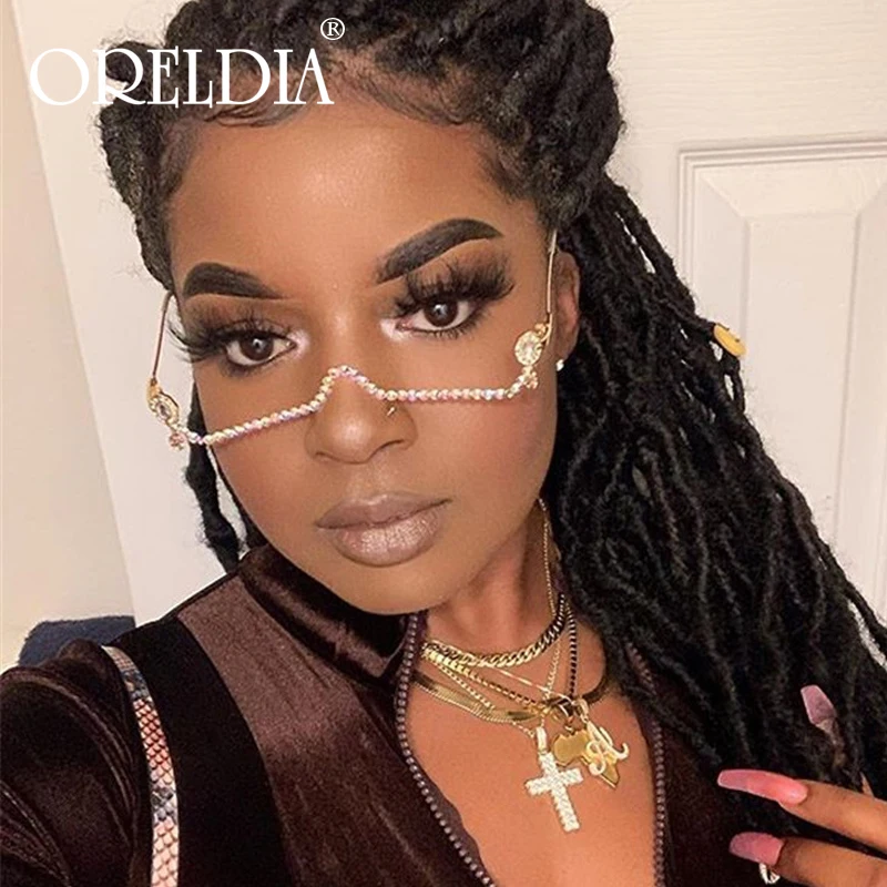 Модные женские винтажные очки в полуоправе без линз оправа для очков роскошные