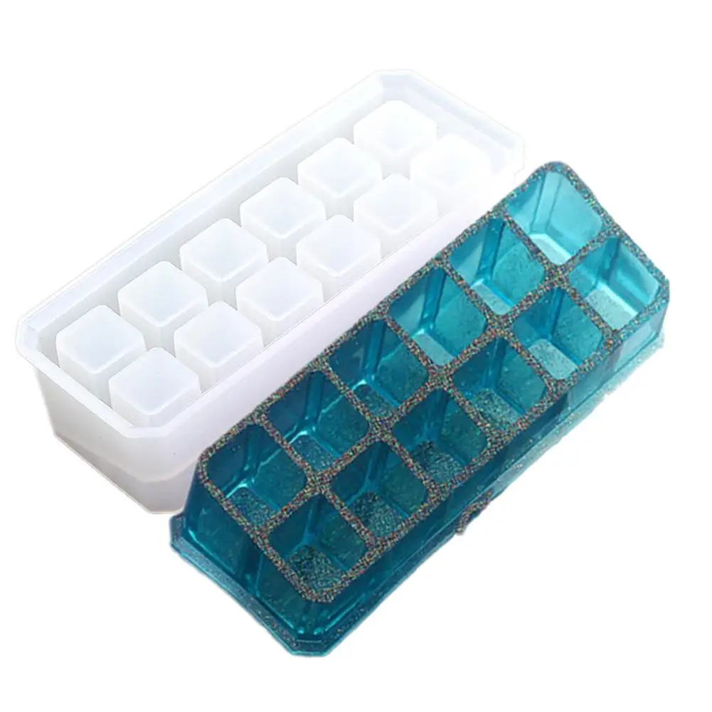 С украшением в виде кристаллов эпоксидной смолы формы DIY корзины ручной работы