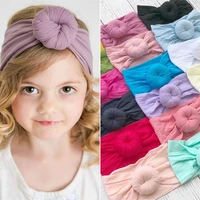 cute kids baby girl toddler turban knot headband hair band headwear accessories turban headband infant head wrap beanie hat girl