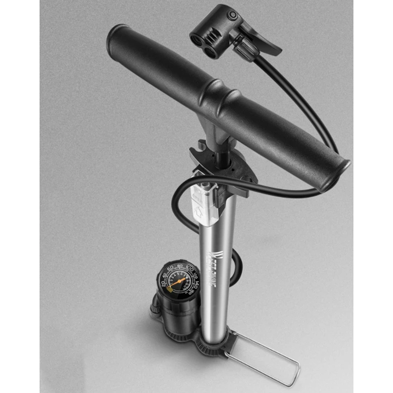 

WEST BIKING Floor Pump 160 PSI High Pressure Gauge Cycling Air Pump Inflator Bike Accessories MTB Road Bicycle Tyres Pump