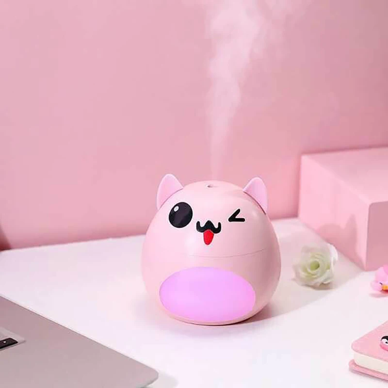 Kbaybo 200 мл USB бак увлажнитель воды милый медведь в форме лица тепловой распылитель
