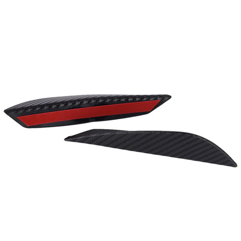 

4pcs Protective Fins Universal Body Accessories Professional Carbon Fiber Exterior Car Front Bumper Spoiler